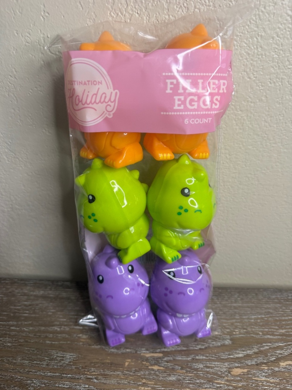 6 pk Dinosaur Plastic Easter Eggs